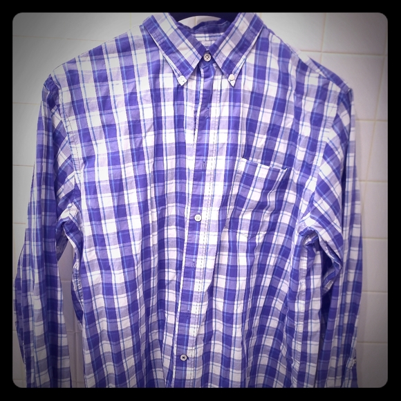 Men's purple izod button down - Picture 1 of 5
